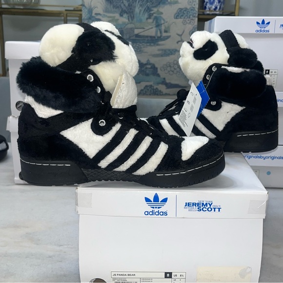 JS Panda Bear Jeremy Scott X Adidas Originals Men’s 8.5 - Picture 3 of 14